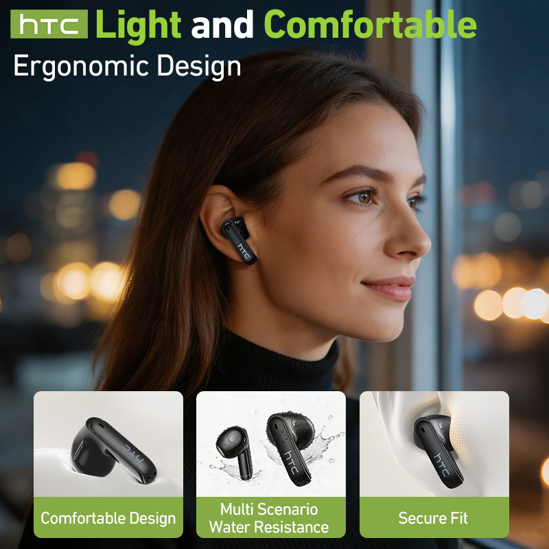HTC NE94 게이밍 TWS 이어폰: 마이크 내장,  - Wireless Earbuds Tws 리뷰 및 가격
