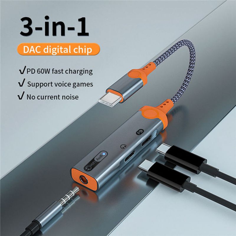 A99X 헤드폰 잭 어댑터, PD60W 고속 충전 분배 - Earphone Splitter Jack 리뷰 및 가격