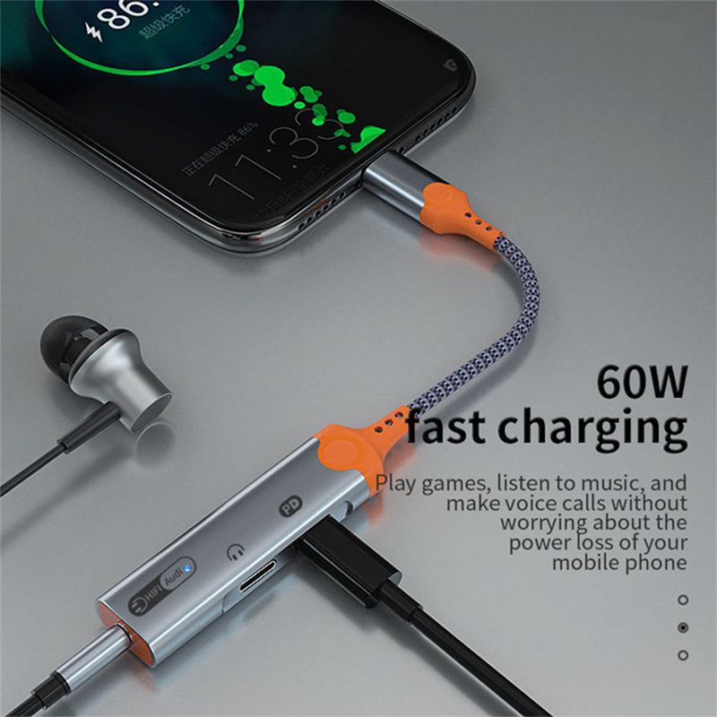 A99X 헤드폰 잭 어댑터, PD60W 고속 충전 분배 - Earphone Splitter Jack 리뷰 및 가격